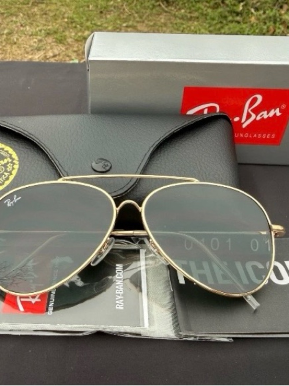 NEW Ray-Ban RB0101 Aviator Sunglasses